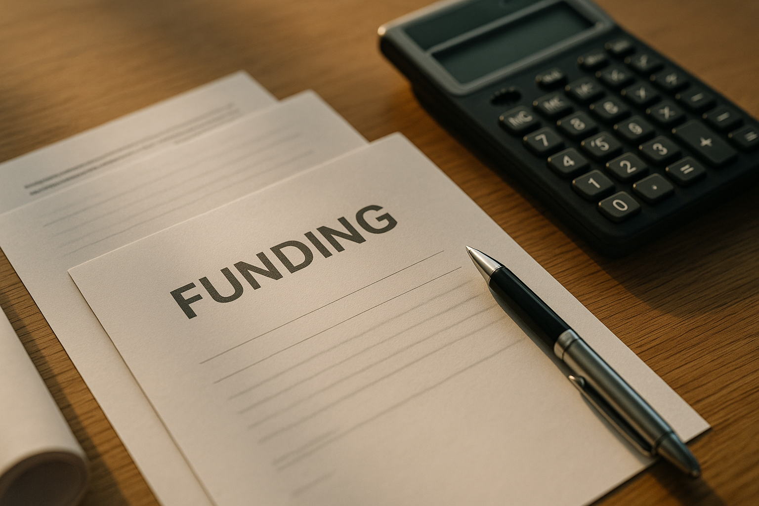 Förderdokumente, Taschenrechner, Modellhaus